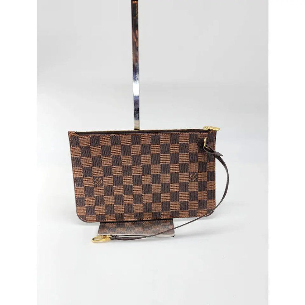 Louis Vuitton Neverfull GM Pochette in Damier Ebene | Like New Condition